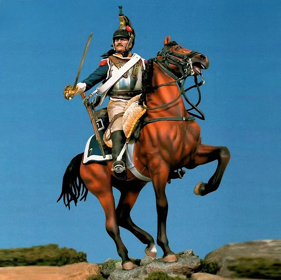 Harzmodellbausatz 90 mm French Dragoon Image