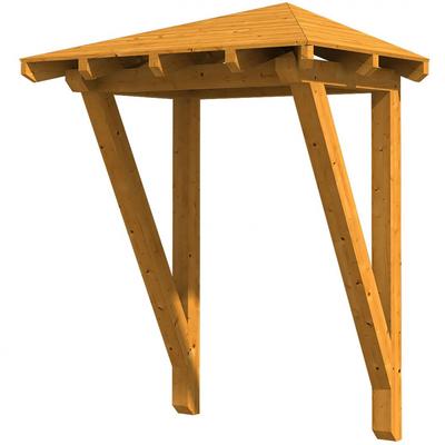 Skan Holz Vordach Wesel Dach Eiche Hell, Typ 2 Image