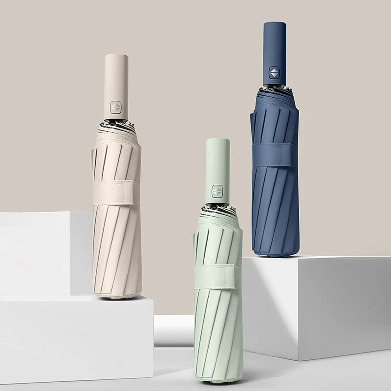 Automatischer Regenschirm UV-Schutz kompakte tragbare Sonne/Regen Falten einfache fortschritt liche Multifunktion schirm Sport & Outdoor Image