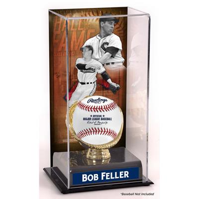 Bob Feller Cleveland Indians Hall of Fame Sublimierte Vitrine mit Bild Image