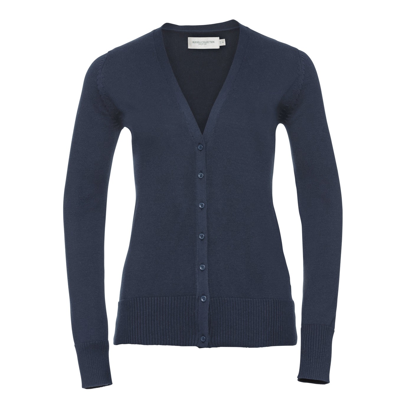 Russell Collection - Strickjacke Tiefer V-Ausschnitt für Damen (Dunkelblau) Image