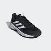 Tennisschuh ADIDAS PERFORMANCE, Gr. 42,5, schwarz-weiß (core schwarz, cloud weiß, grau four), Textil, Synthetik, sportlich, Schuhe, Sandplatz
