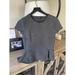 J. Crew Tops | E29 J. Crew Structured Peplum Point Top Charcoal Grey Women’s Size Small | Color: Gray | Size: S