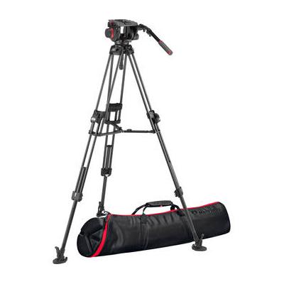 Manfrotto 509HD Tripod System with Carbon Fiber 645 Twin FAST Legs, 2-in-1 Spreader & MVK509TWINFCUS