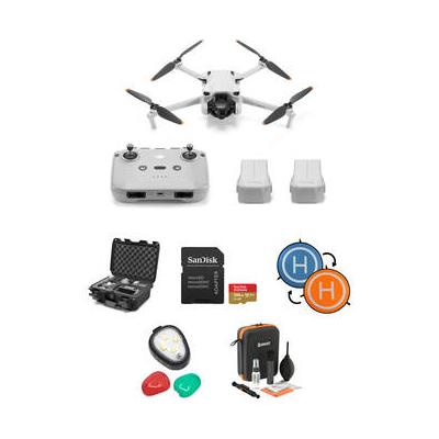 DJI Mini 3 Drone with RC-N1 Remote & Travel Case Kit (Fly More Combo) CP.MA.00000610.01