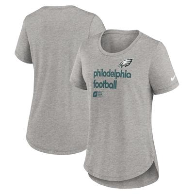 Philadelphia Eagles Team Shout-Out Tri-Blend T-Shirt für Damen, Heather Grey Image