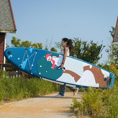 Versatile All-purpose Travel Board w/ Fin, Pump, Paddle, Pafety Leash & Backpack, Inflatable Stand Up Paddle Board,Surf Control