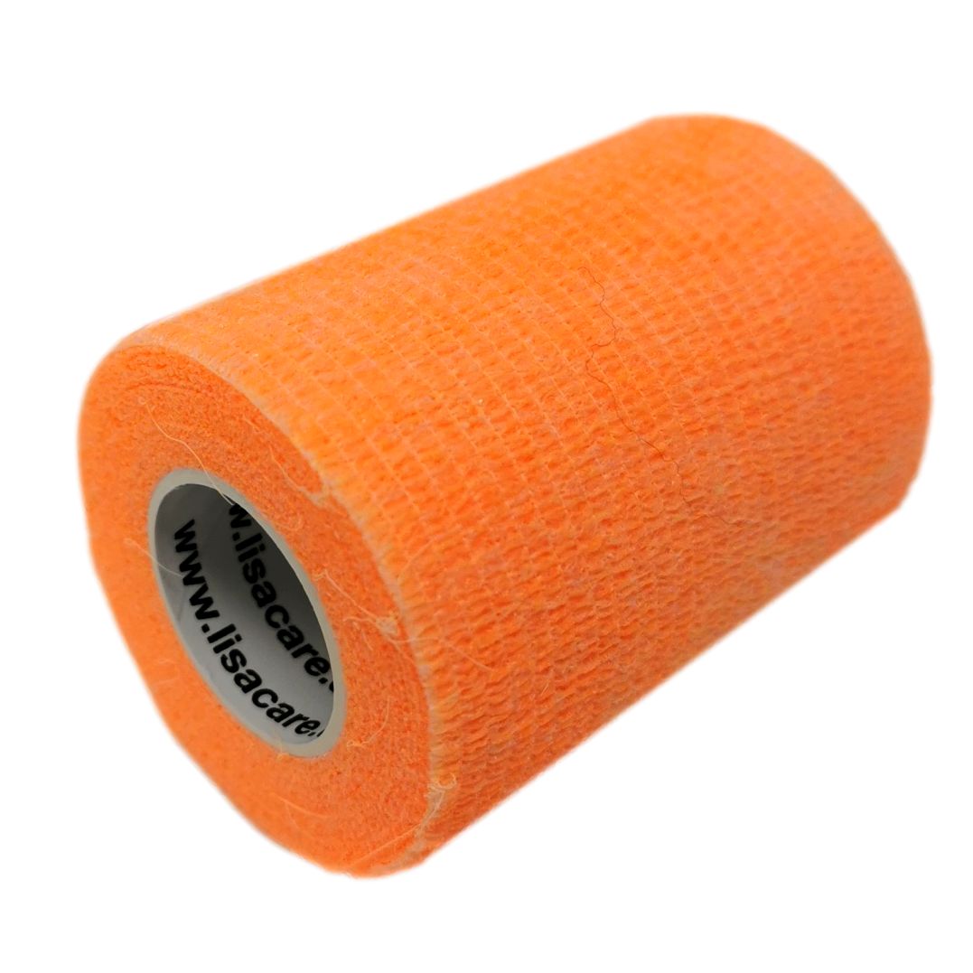 LisaCare benda autoadesiva - arancione neon 7,5 cm x 4,5 m 1 pz Fascia