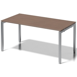 Bisley Schreibtisch Cito BxTxH 160x80x65-85cm nußbaum Gestell silber Image
