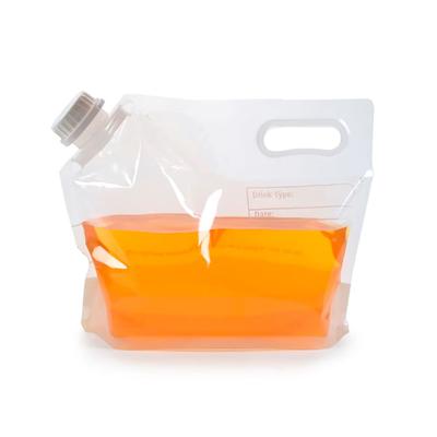 LK Packaging FT1294HG Fast Take 1/2 Gallon Beverage Pouch - Tamper Evident Lid, Clear