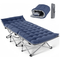 TEMU Folding Camping Cots For Adults, Folding Cot With Mattress Camping Bed Camp Cot Portable Military Cot, Double Layer Oxford Strong Heavy Duty Sleeping Cots With Carry Bag For Camp Office Use