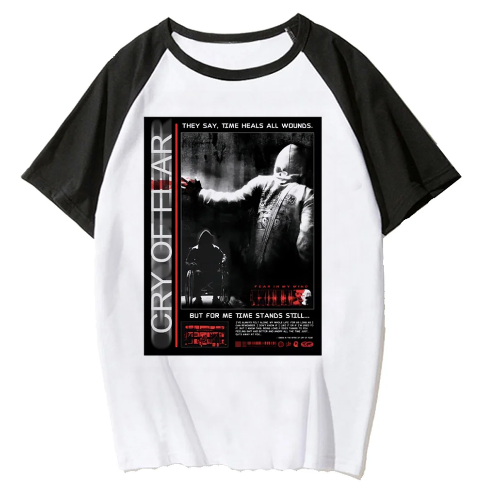 Cry of Fear t shirt women streetwear summer tshirt female harajuku designer streetwear clothing