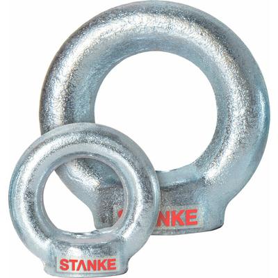 5x Ringmutter M8 Ringsmutter 8 mm Öse Mutter Auge verzinkt - Seilwerk Stanke Image