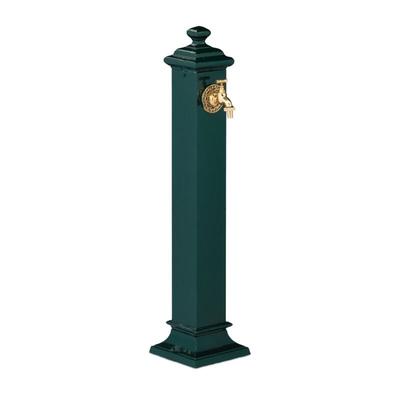 Relaxdays - Standbrunnen Antik, mit Wasserhahn, hbt 86x19x23 cm, Wasserzapfsäule Garten, Terrasse, Image