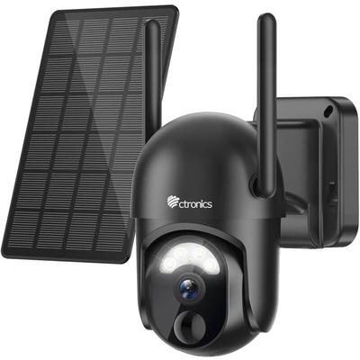Ctronics - 2K 3MP Überwachungskamera Aussen wlan Solar, 100% Kabellos Outdoor Kamera Mit Akku, Image
