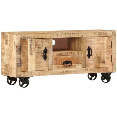 Vidaxl - TV-Schrank Raues Mangoholz 110x30x50 cm