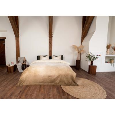 Bettwäsche KAYORI "Rifu", beige (natur), B/L: 155cm x 220cm, , Mako-Satin, B/L: 80cm x 80cm, Mako-Satin, Obermaterial: 100% Baumwolle, Bettwäsche, Hergestellt aus GOTS-zertifizierter Bio-Baumwolle Image