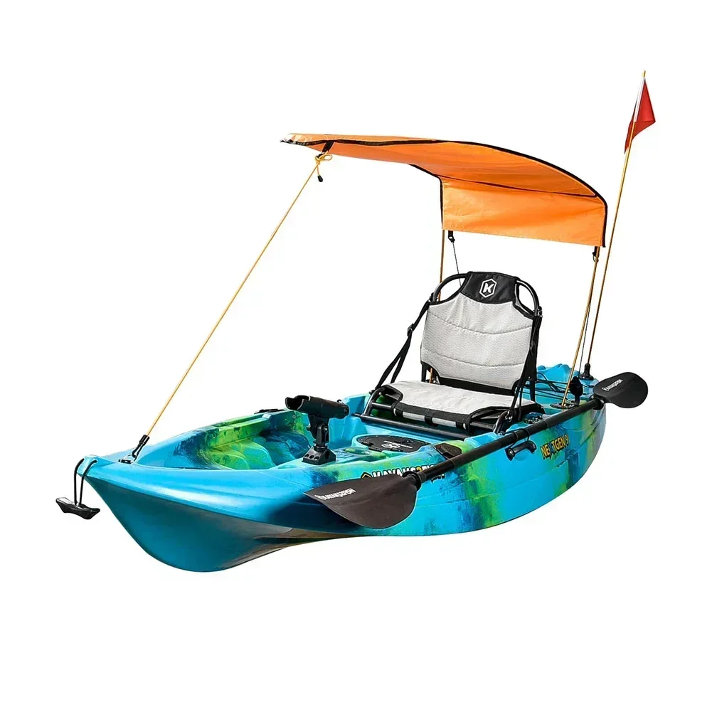 NNew Universal Langlebige Einzel Kajak Kanu Markise 125*110 cm Wasserdichte Anti-UV Kajak Boot Sonnenschirm Schlauchboot Zubehör Image