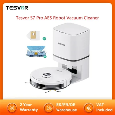Tesvor s7 pro aes roboter staubsauger 6000pa leistungs starke saug intelligente lidar Image