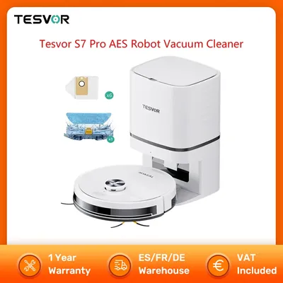 Tesvor s7 pro aes roboter staubsauger 6000pa leistungs starke saug intelligente lidar