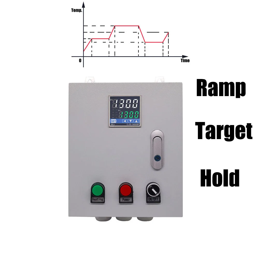Keramik Elektroofen Ofen Ofen Rampe Einweichen Temperaturregelung Schrank Thermostat Temp. und Timer PID-Temperaturregler