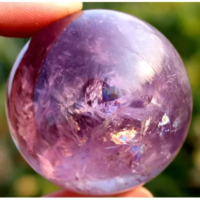 140g 46mm Natürliche Amethyst Quarz Kristall Sphere Ball Healing