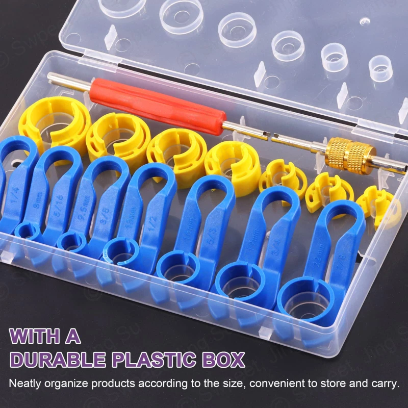 7/16 stücke Entfernen Kraftstoff Linie Ersatz Werkzeug Auto Kraftstoff Linie Abgewinkelt Trennen Set Werkzeug Klimaanlage Öl Rohr schnelle Entfernung Werkzeug Image