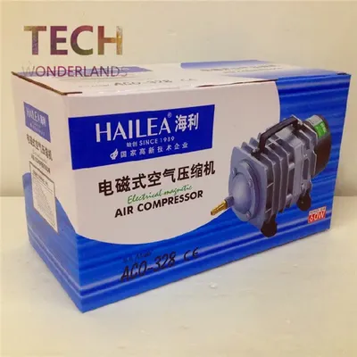 NEUE 82L/min 60W HAILEA aco-328 elektromagnetische kompressor aquarium luftpumpe aquarium sauerstoff Image