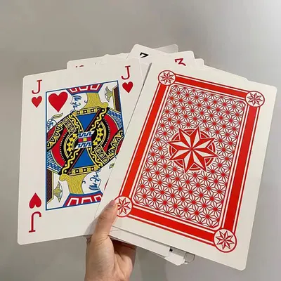 Übergroße Super-Jumbo-Poker-Spielkarten, 4 x größere Reise, Karneval, Hochzeit, Geburtstag, Party, Image