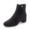 Stiefelette LASCANA, Damen, Gr. 42, schwarz, Obermaterial: 100% Textilmaterial. Futter: 100% Textilmaterial. Decksohle: 100% Textilmaterial. Laufsohle: 100% Synthetik, unifarben, klassisch, Schuhe, mit bequemen Blockabsatz, Ankle Boots, Stiefel VEGAN