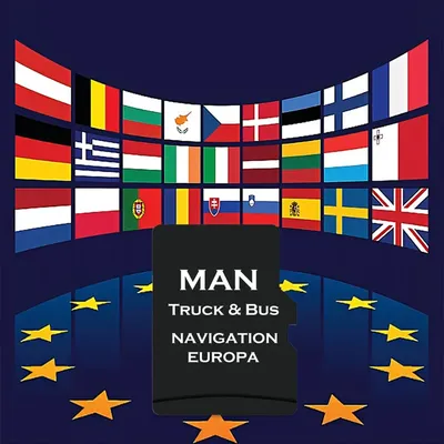 für MAN Truck Bus Harman System Navigation 2016-2020 Ausrüstung Auto TF Karte Neuestes Update Europa Image