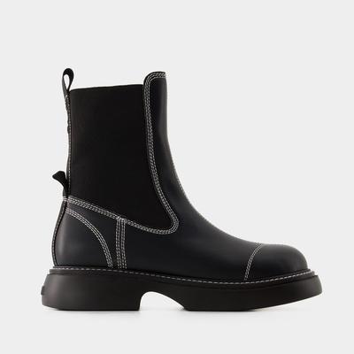 Everyday Mid Chelsea Boots - Ganni - Schwarz