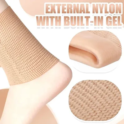 Ankle Gel Sleeves Padded Skate Socks Ankle Pads Ankle Compression Sleeve for Figure Skating Riding