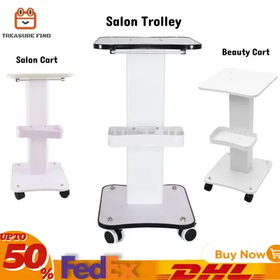 Trolley Stand Salon Rolling Cart Beauty Auxiliary Trolley Organizer Cart With Wheel Spa Salon