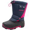Winterstiefel KANGAROOS "Kanga-Bean II", Damen, Gr. 35, blau (navy, pink), Synthetik, Textil, sportlich, Schuhe, Snowboots, Winterboots, Winterschuhe, wasserabweisend