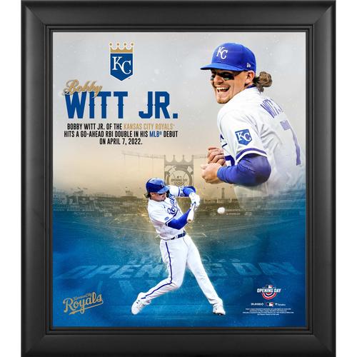 Bobby Witt Jr. Kansas City Royals, gerahmte 15 x 17 Zoll MLB-Debüt-Collage