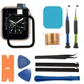 Digitalizzatore Touch Screen esterno + OCA per Apple Watch Series 4 5 6 7 SE 40/44MM Display LCD in vetro anteriore cavo flessibile + kit di sostituzione