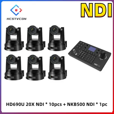 NDI 1pc-10pcs PTZ Camera SDI HDMI LAN USB 20X Zoom Live Streaming Camera for Church Business Meeting