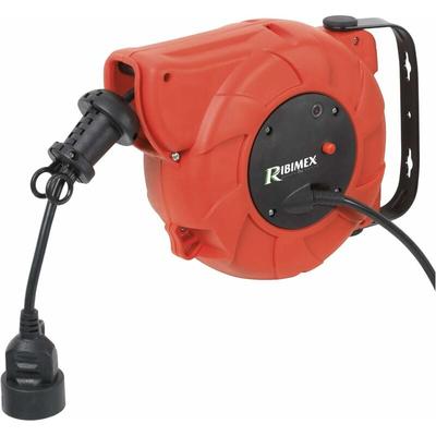Ribimex - automatische Kabeltrommel Verlängerungskabel HO5VV-F Strom 9 + 1,5 m 230V Kabelaufroller Image