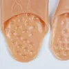 Cosplay Simulation riesige lustige Hausschuhe Zehenschuhe große Fuß riesige Parodie barfuß rote Fünf-Finger-Sohle Schuhe Hautfarbe - Riese