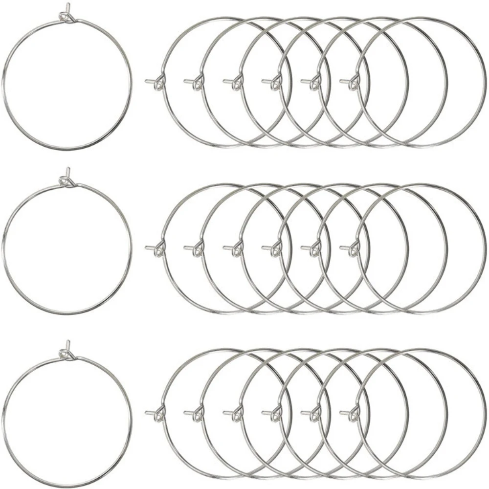 Anneaux à Breloques pour Verres à Vin à Champagne, Boucles d