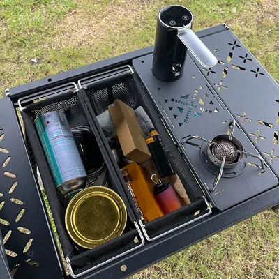 Camping igt unit klapp korb tragbarer klappbarer igt mesh abfluss korb tragbarer aufbewahrung skorb igt tisch zubehör