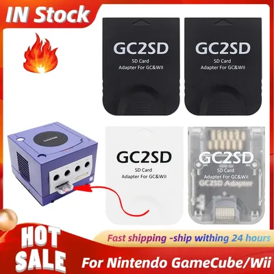 Gamecube Memory Card Reader For Wii 512GB GC2SD Micro SD Card Adapter For Nintendo Gamecube And Wii