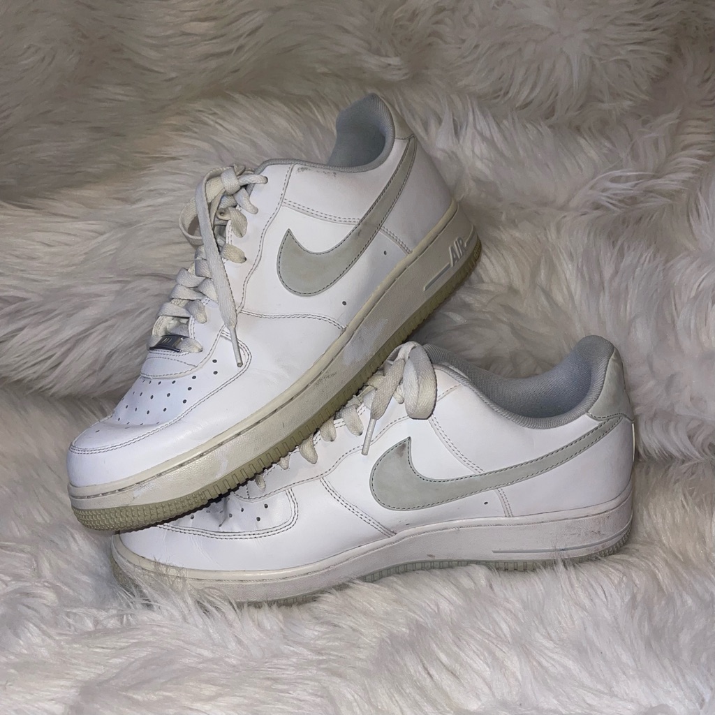 Nike Shoes | 2014 Nike Air Force 1 Shoes Men’s Size 11 | Color: Gray/White | Size: 11