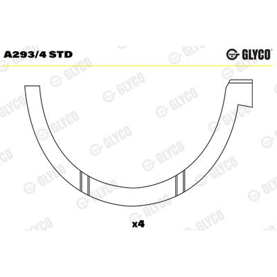 GLYCO Distanzscheibe, Kurbelwelle Universal für DAF 1736755 A293/4 STD Image