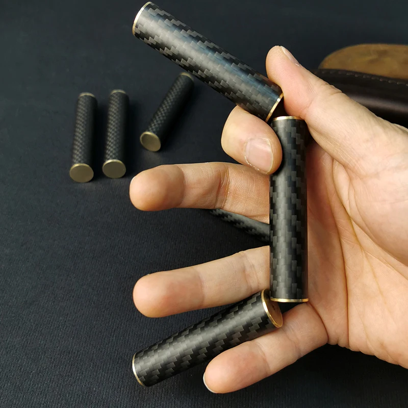 EDC Fidget Spinner Fidget Toys Sollievo dallo stress per adulti Metallo magnetico Fibra di carbonio Bastone a tre sezioni Rotante Regalo creativo
