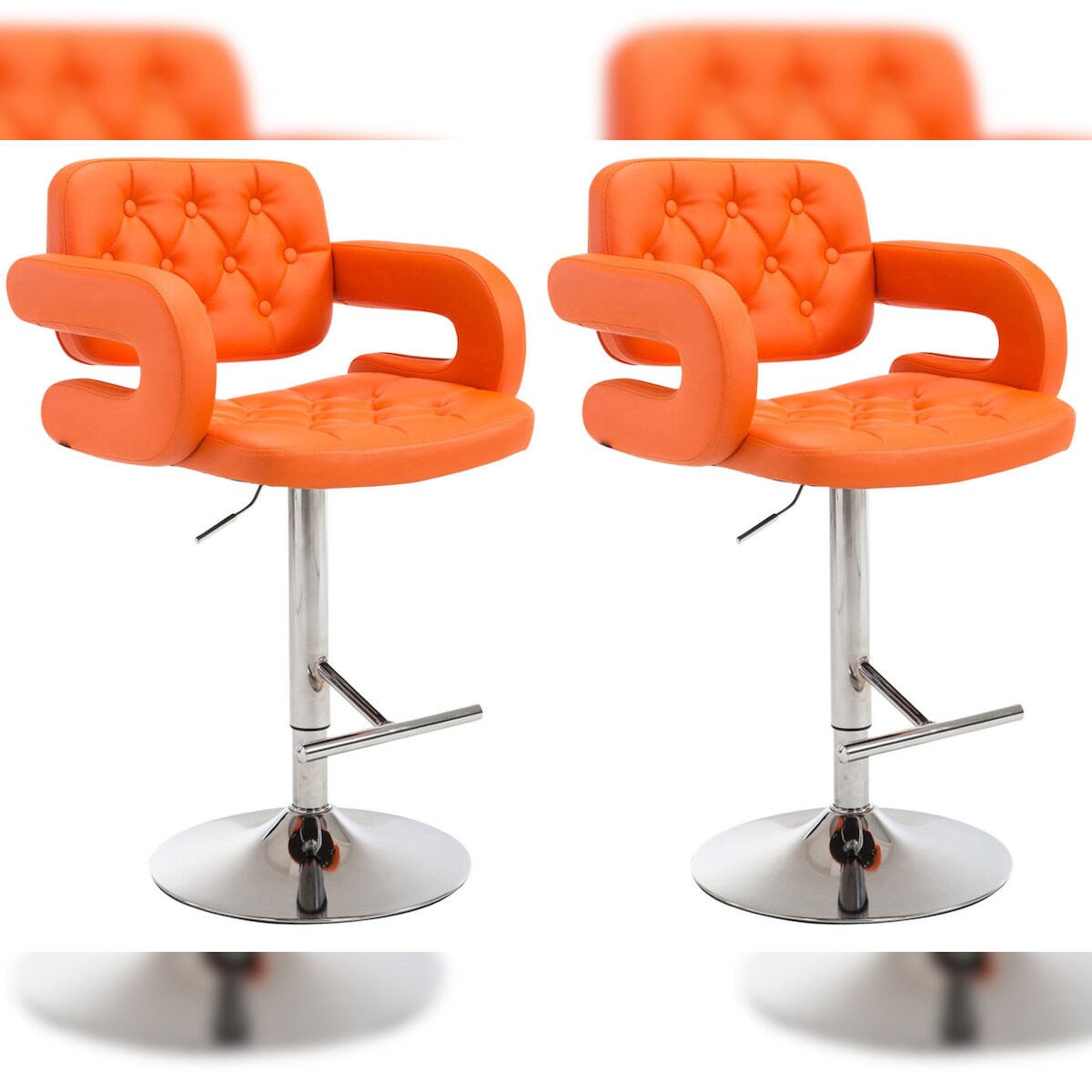 CLP 2er Set Barhocker Dublin orange Image