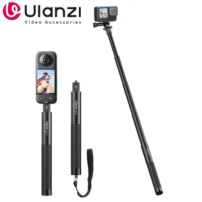 Ulanzi MT-57 MT-58 Action Camera Tripod Monopod Extendable Selfie Stick Pole 1/4'' for GoPro 12 11