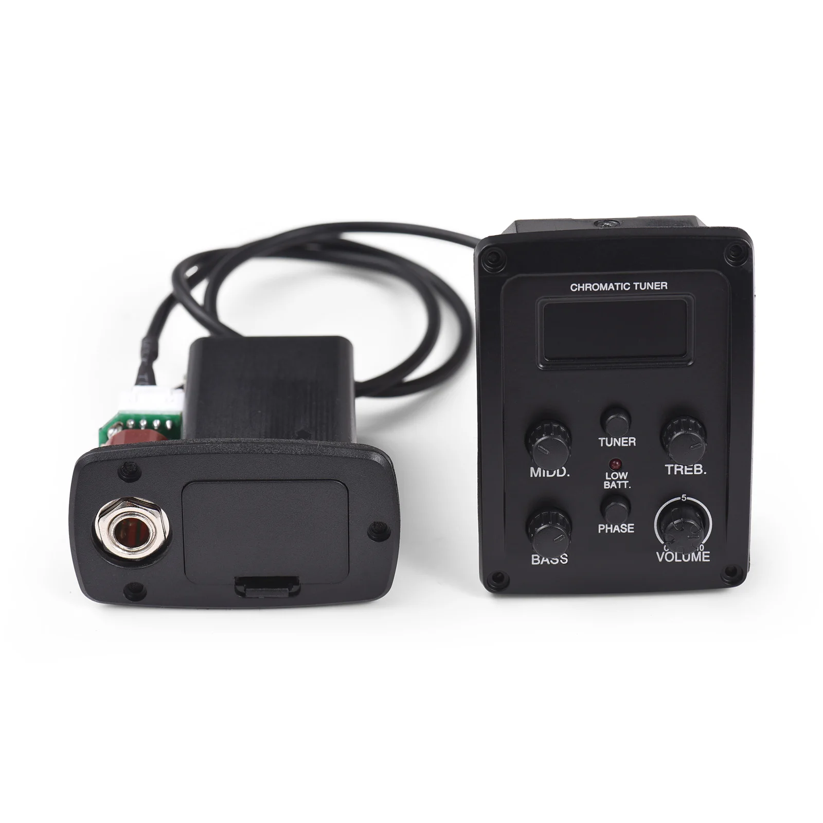 Akustik gitarren Pickup EQ 4-Band Equalizer Bass/Mitte/Höhen/Pres Pickup LCD für Folk klassische Gitarre Zubehör EQ-4T Image