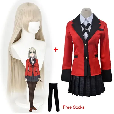 2023 Momobami Ririka Kostüme Zwanghaften Gambler Ririka Momobami Cosplay Perücken Halloween Frauen Image